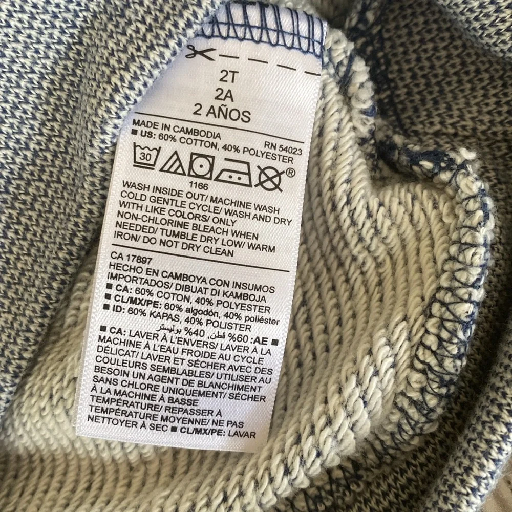 Old Navy Heather Blue Hooded Sweater
